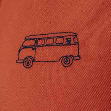  Routefield Post Erkek Turuncu Polo Tişört