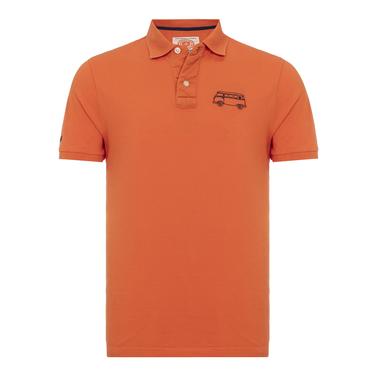  Routefield Post Erkek Turuncu Polo Tişört