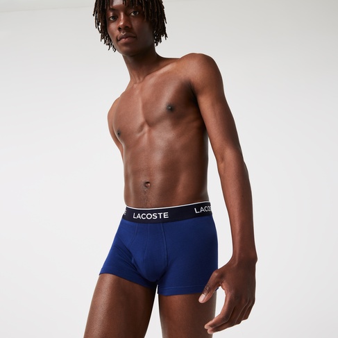  Lacoste Erkek 3'lü Renkli Boxer