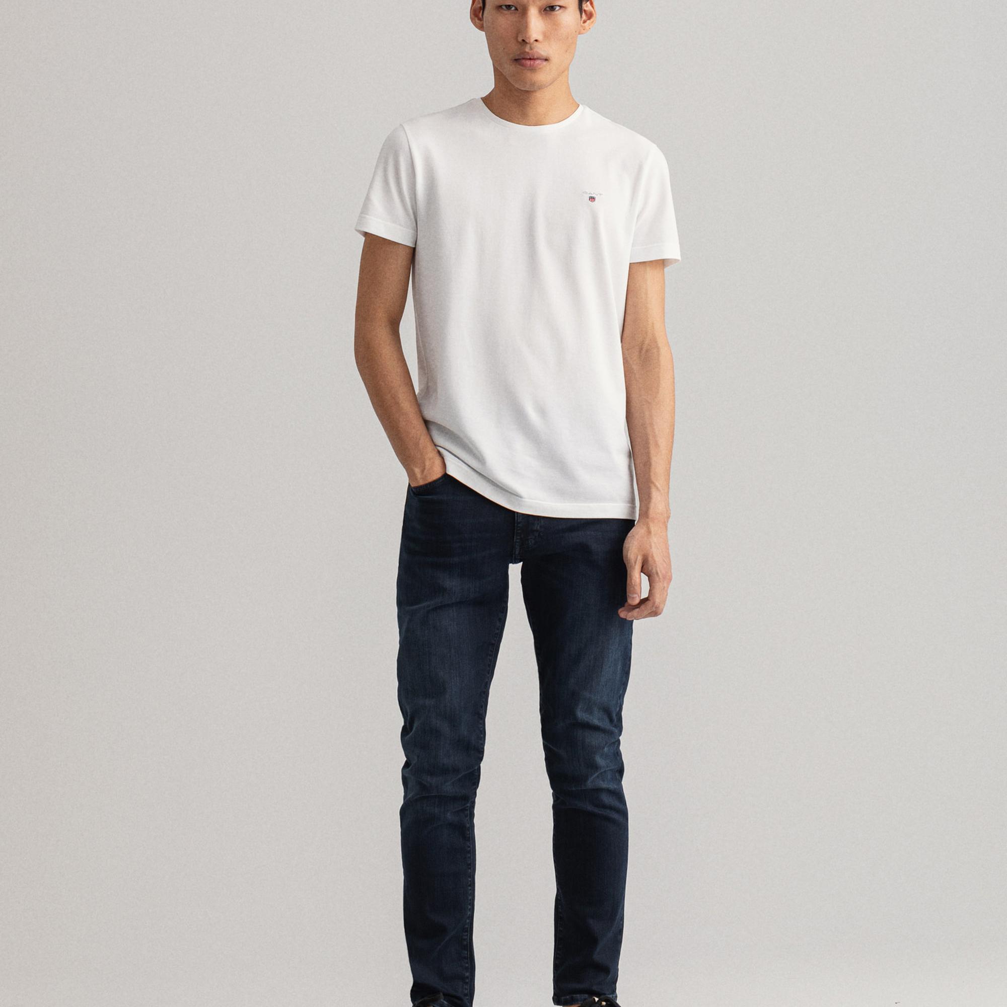 GANT Erkek Lacivert Extra Slim Fit Jean Pantolon