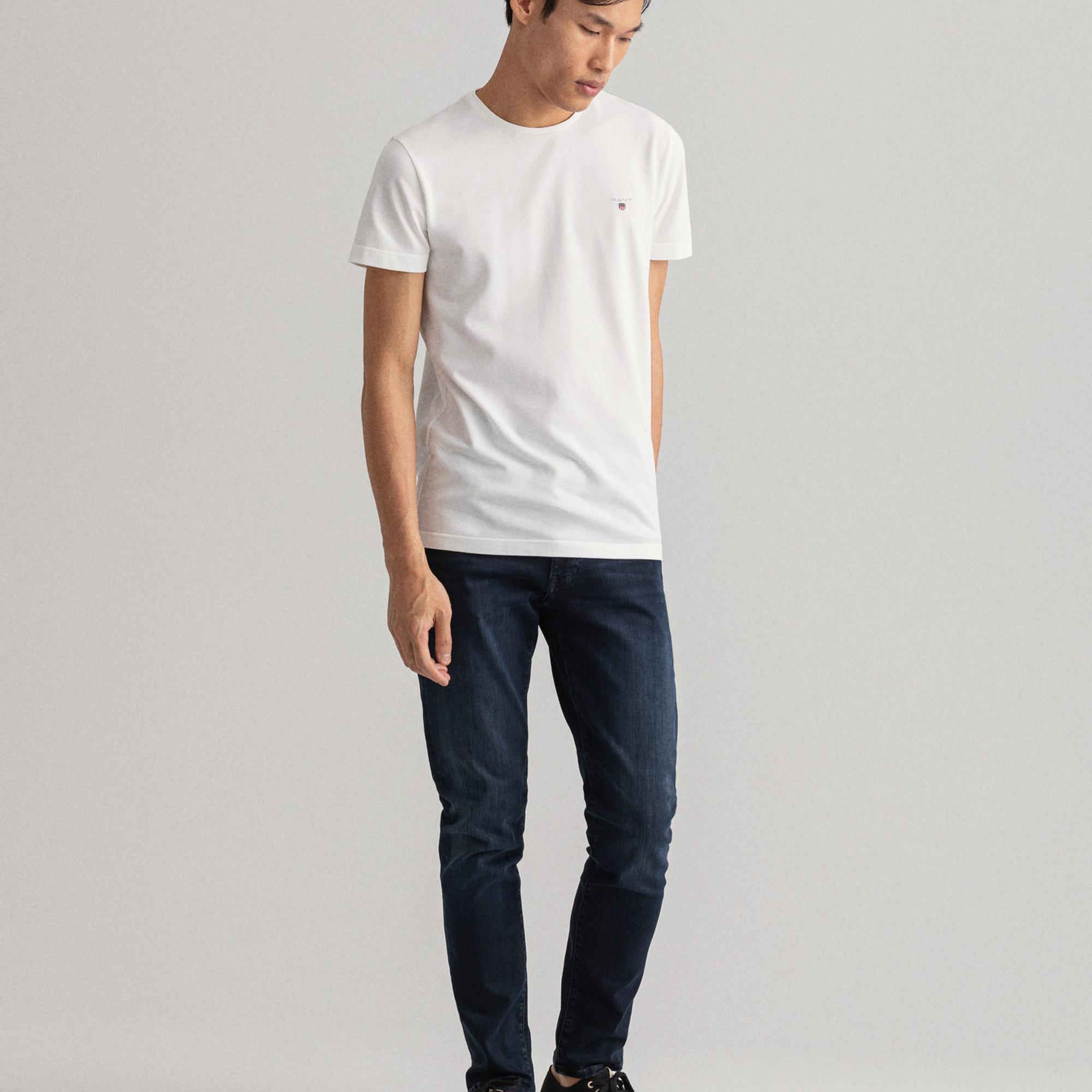 GANT Erkek Lacivert Extra Slim Fit Jean Pantolon