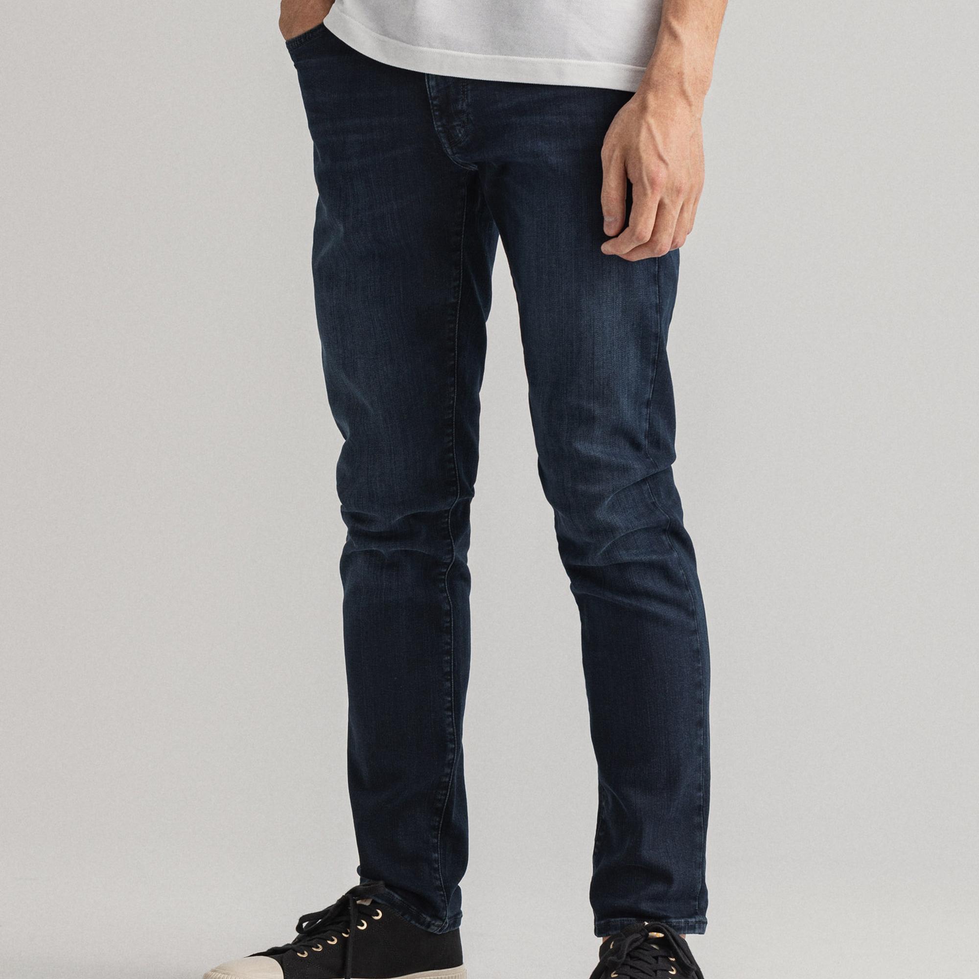 GANT Erkek Lacivert Extra Slim Fit Jean Pantolon