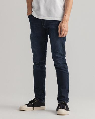  GANT Erkek Lacivert Extra Slim Fit Jean Pantolon