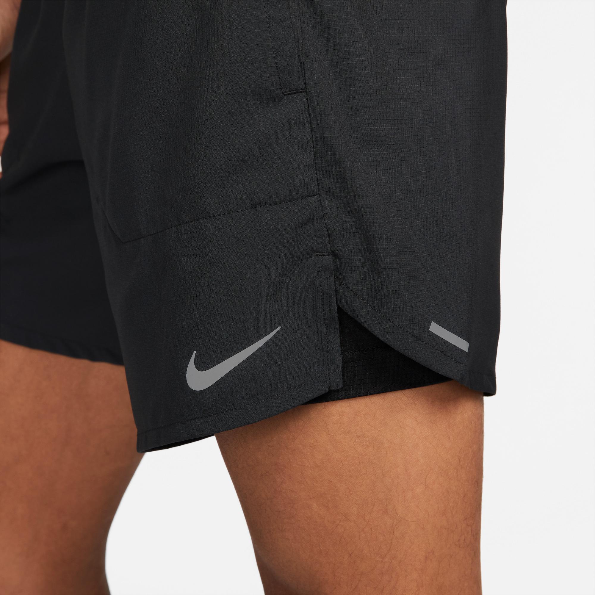 Nike Dri-Fit Stride 2In1 7 İnç Erkek Siyah Şort