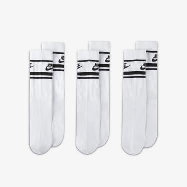  Nike Sportswear Everyday Essential Cr 3'lü Unisex Beyaz Çorap