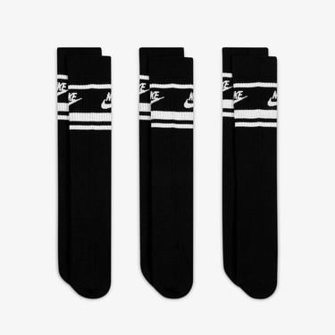  Nike Sportswear Everyday Essential Cr Unisex 3'lü Siyah Çorap