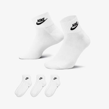  Nike Sportswear Everyday Essential An 3'lü Unisex Beyaz Çorap