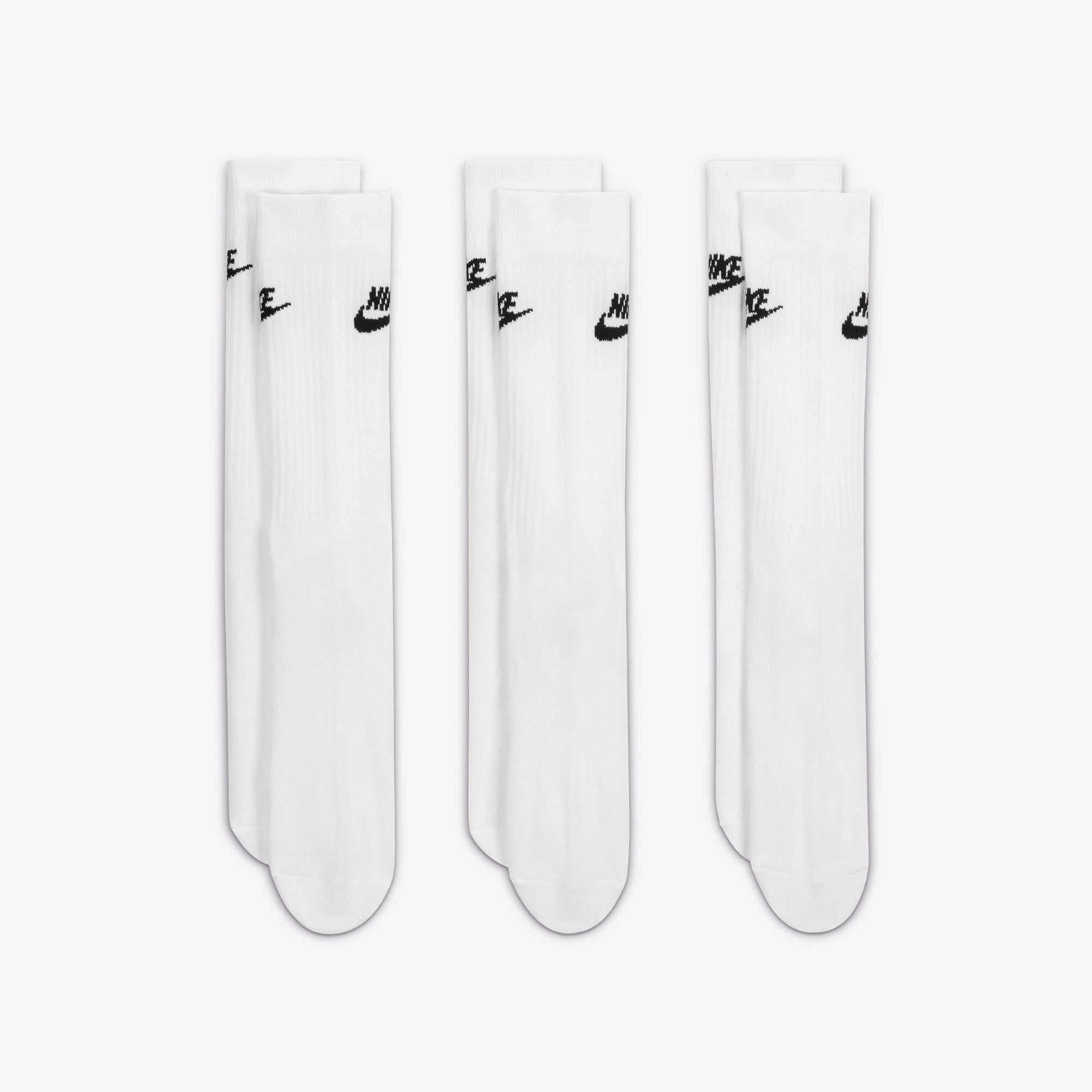 Nike Sportswear Everyday Essential Cr 3'lü Unisex Beyaz Çorap