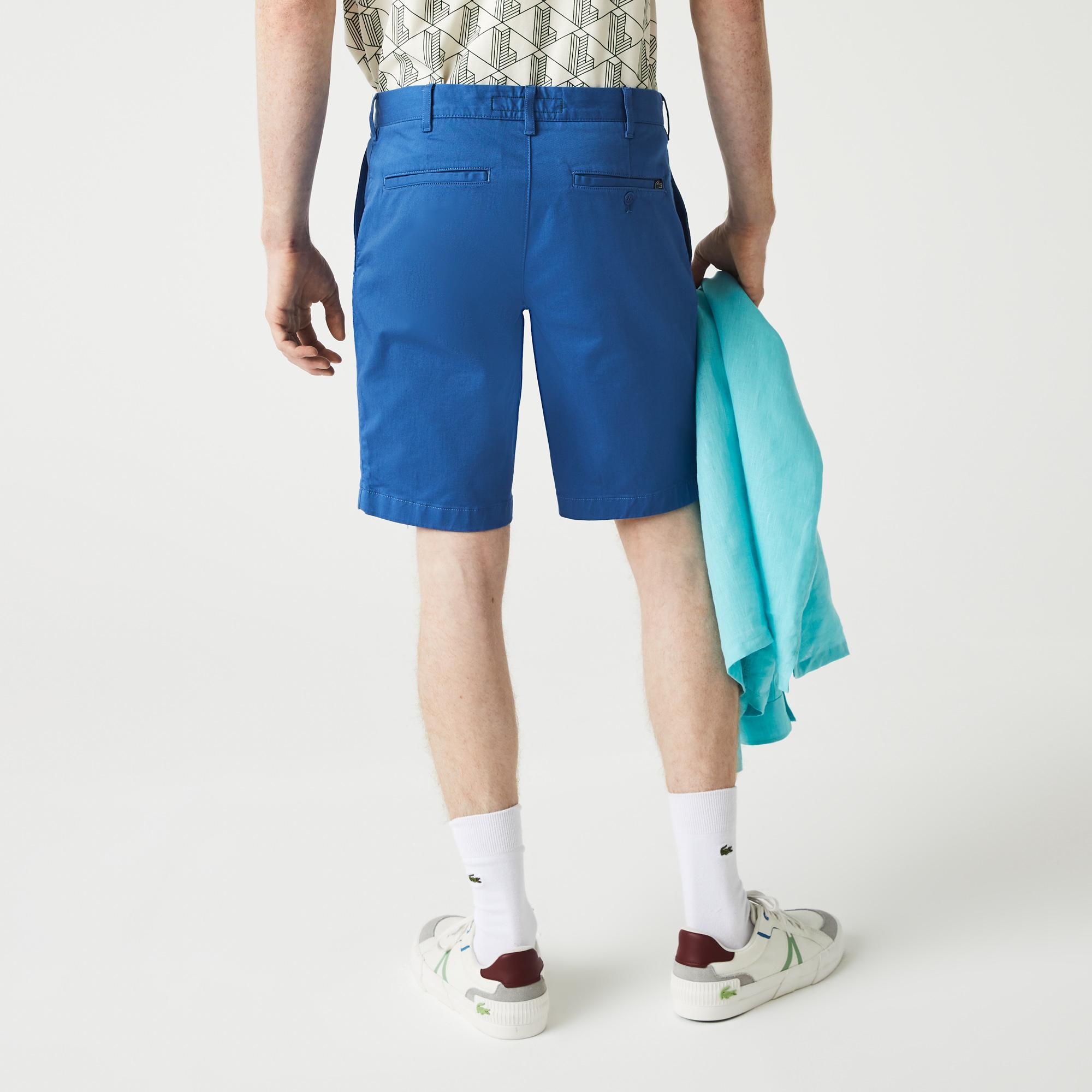 Lacoste Erkek Slim Fit Mavi Bermuda