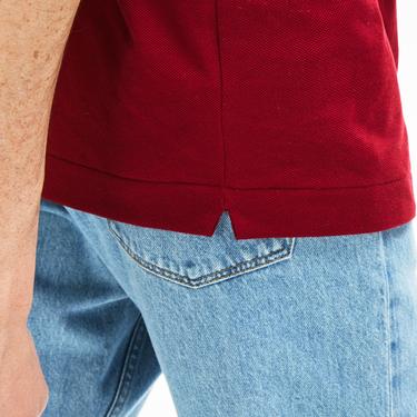  Lacoste L.12.12 Erkek Classic Fit Bordo Polo