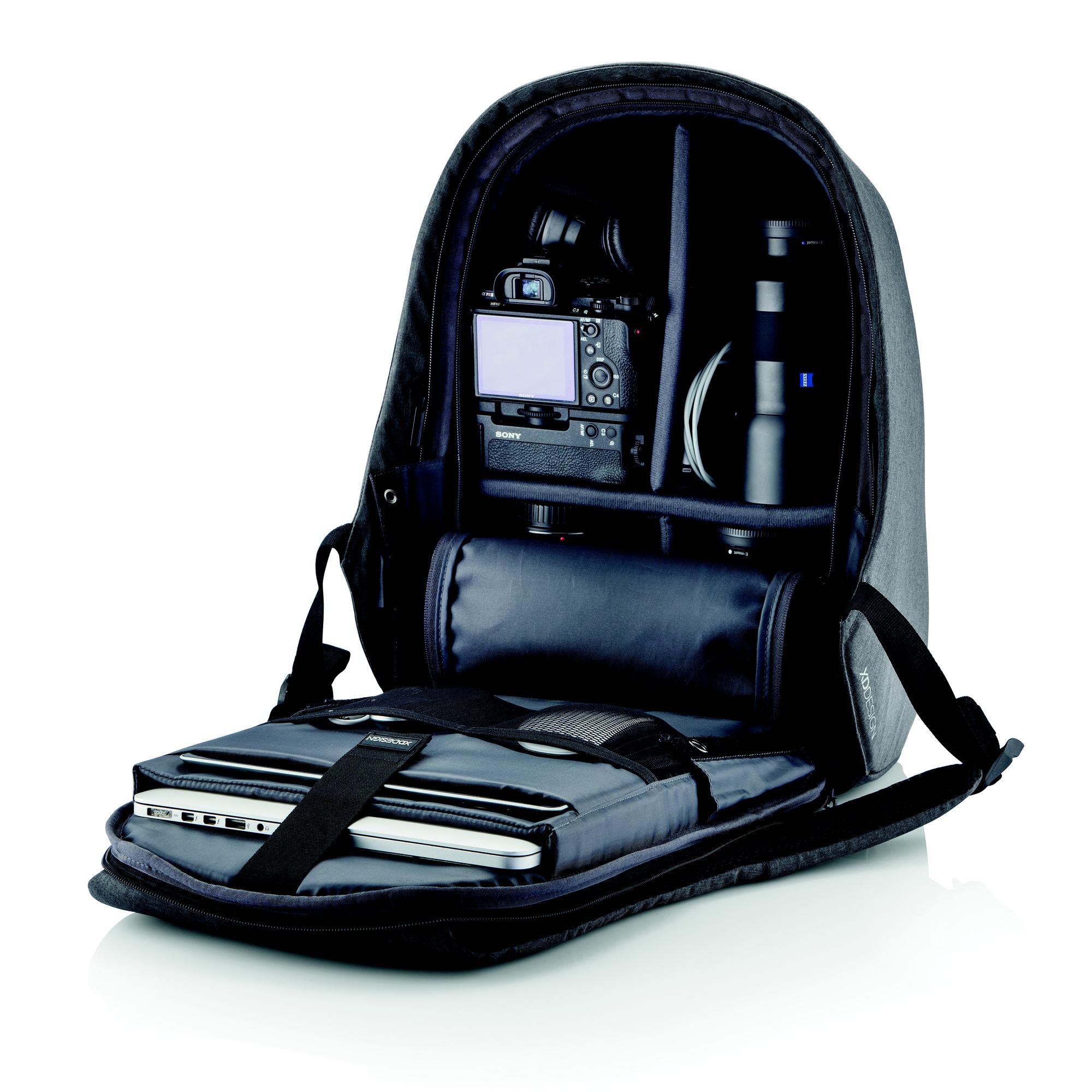 XD Design Bobby Hero Regular Unisex Gri Sırt Çantası