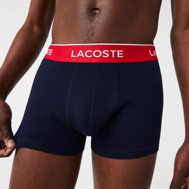  Lacoste Classic Erkek 3'lü Lacivert Boxer