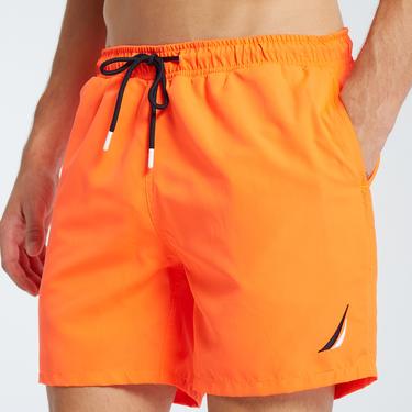  Nautica Erkek Turuncu Standart Fit Mayo Şort