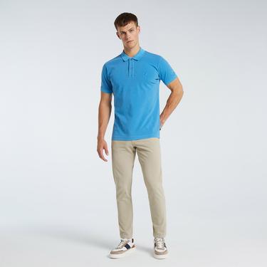  Nautica Erkek Mavi Classic Fit Kısa Kollu Polo
