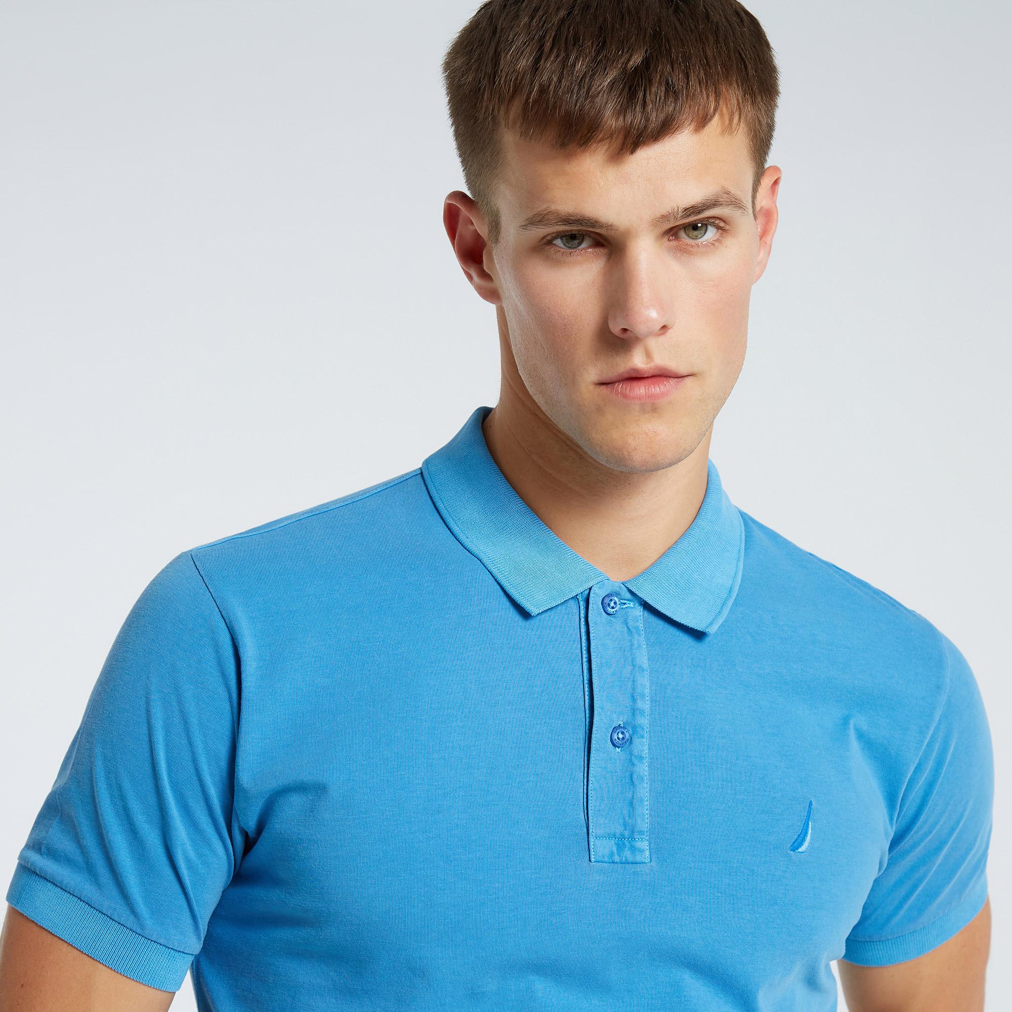Nautica Erkek Mavi Classic Fit Kısa Kollu Polo