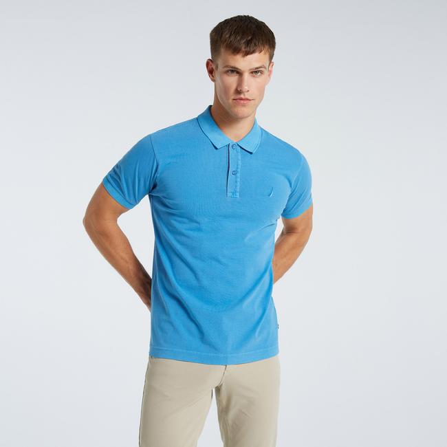  Nautica Erkek Mavi Classic Fit Kısa Kollu Polo