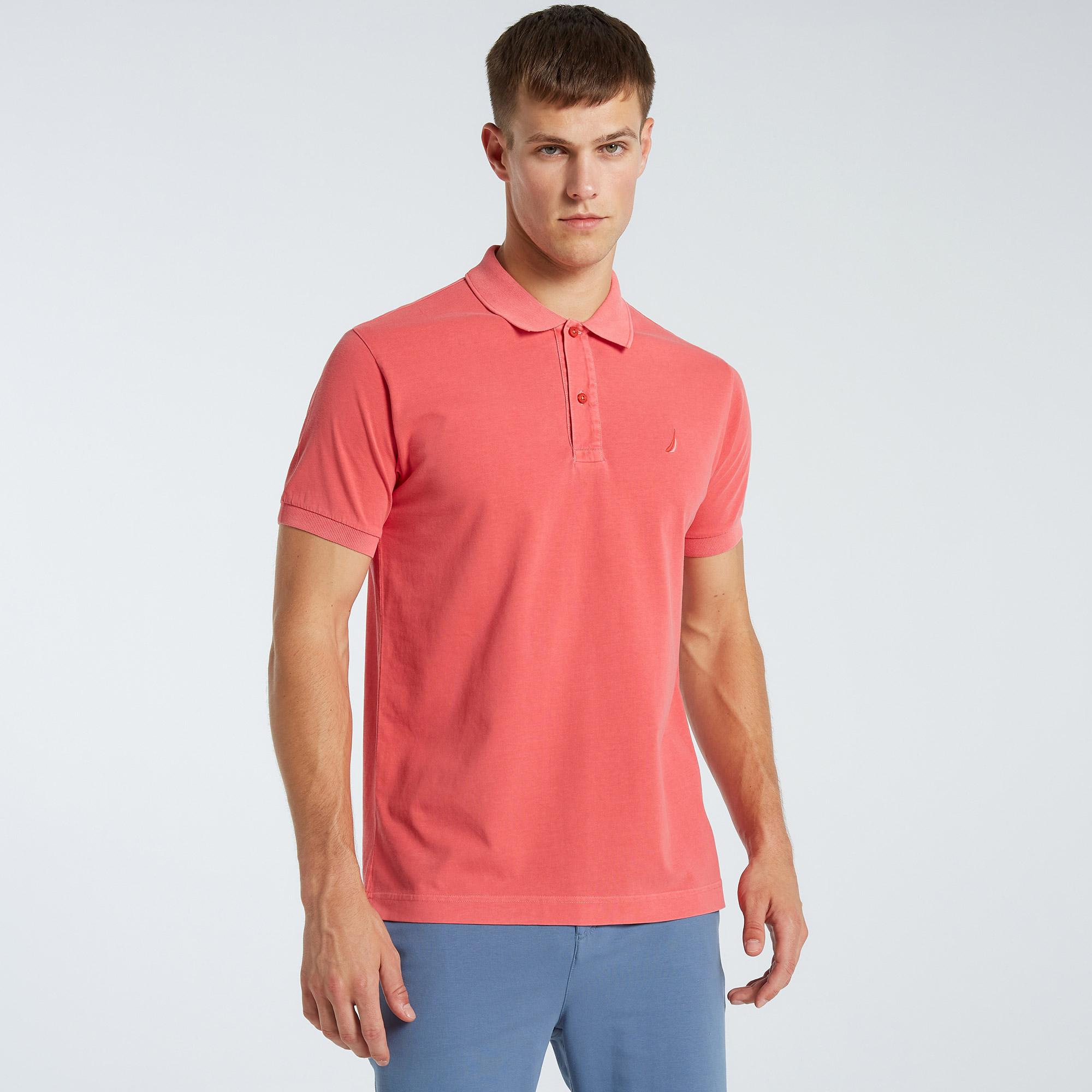 Nautica Erkek Turuncu Classic Fit Kısa Kollu Polo