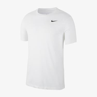  Nike Dri-Fit Crew Solid Erkek Beyaz T-Shirt