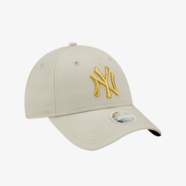  New Era Female Wmns Metallic Logo 9Forty Unisex Bej Günlük Şapka