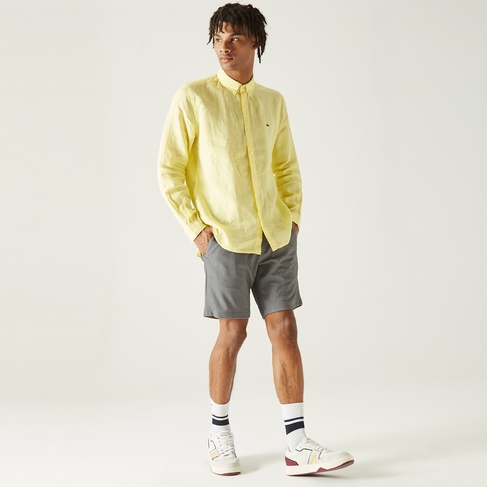  Lacoste Erkek Regular Fit Gri Bermuda Şort