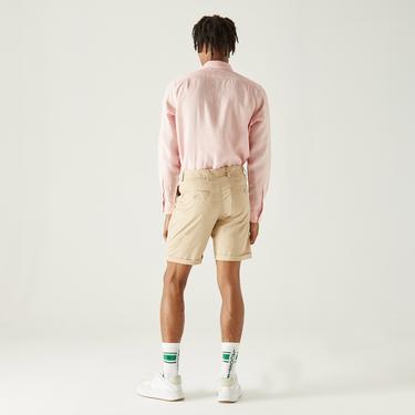  Lacoste Erkek Slim Fit Bej Bermuda