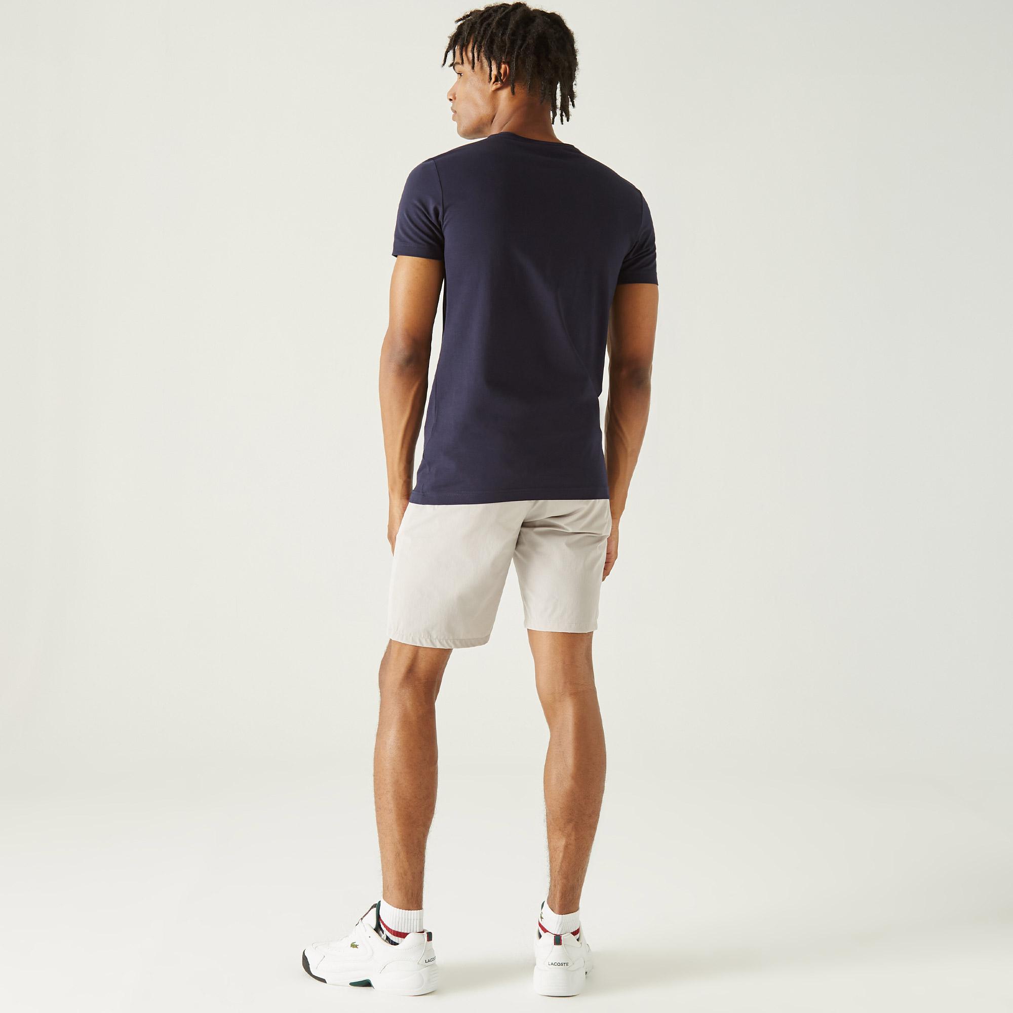 Erkek Slim Fit Bisiklet Yaka Lacivert T-Shirt