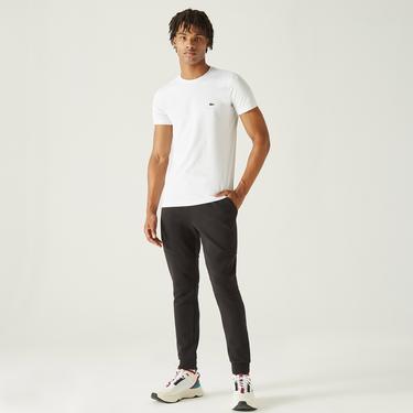  Lacoste Erkek Slim Fit Bisiklet Yaka Beyaz T-Shirt