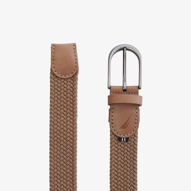  Nautica Erkek Bej Örgü Kemer