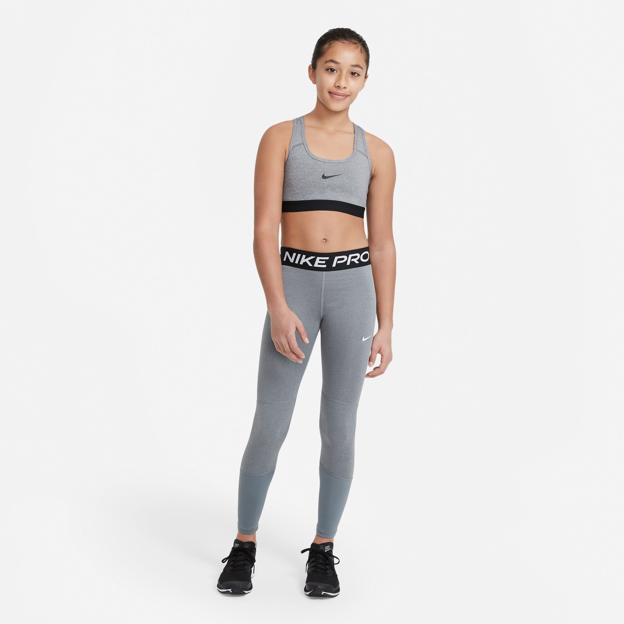 Nike Pro Legging Çocuk Gri Tayt