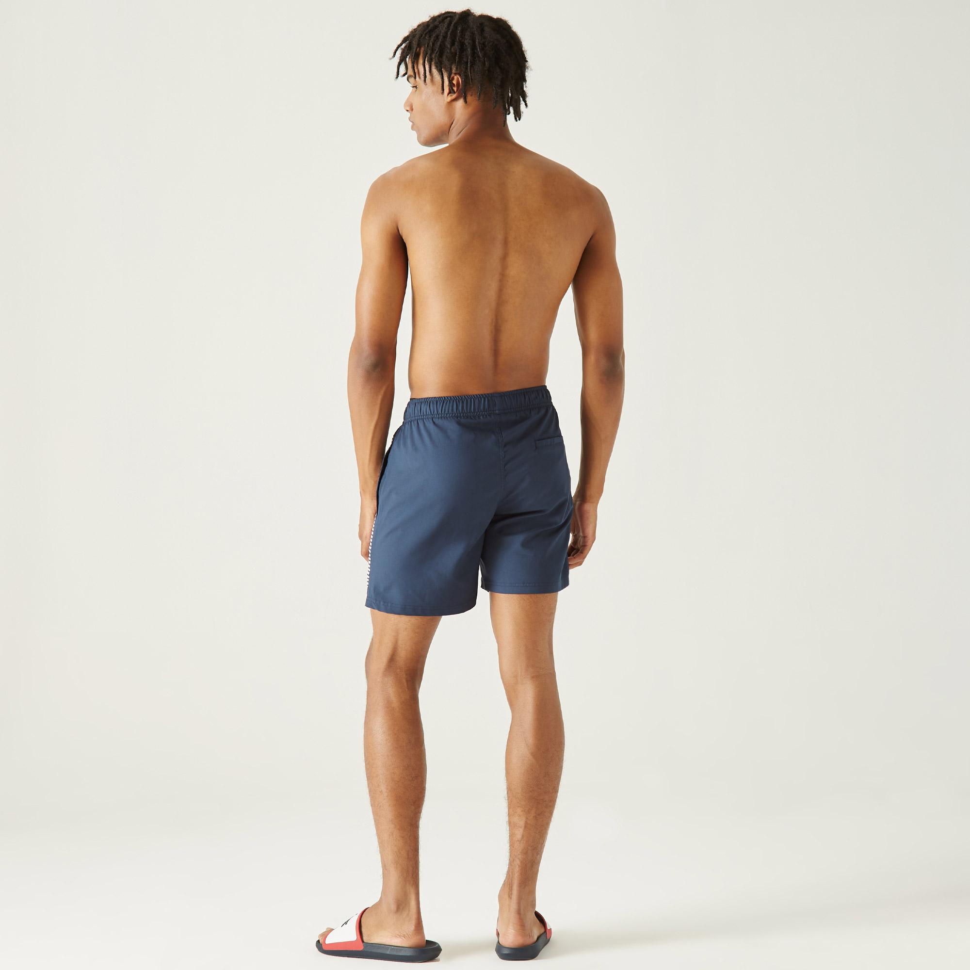 Lacoste Erkek Baskılı Lacivert Mayo Şort