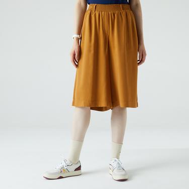  Kadın Relaxed Fit Kahverengi Bermuda