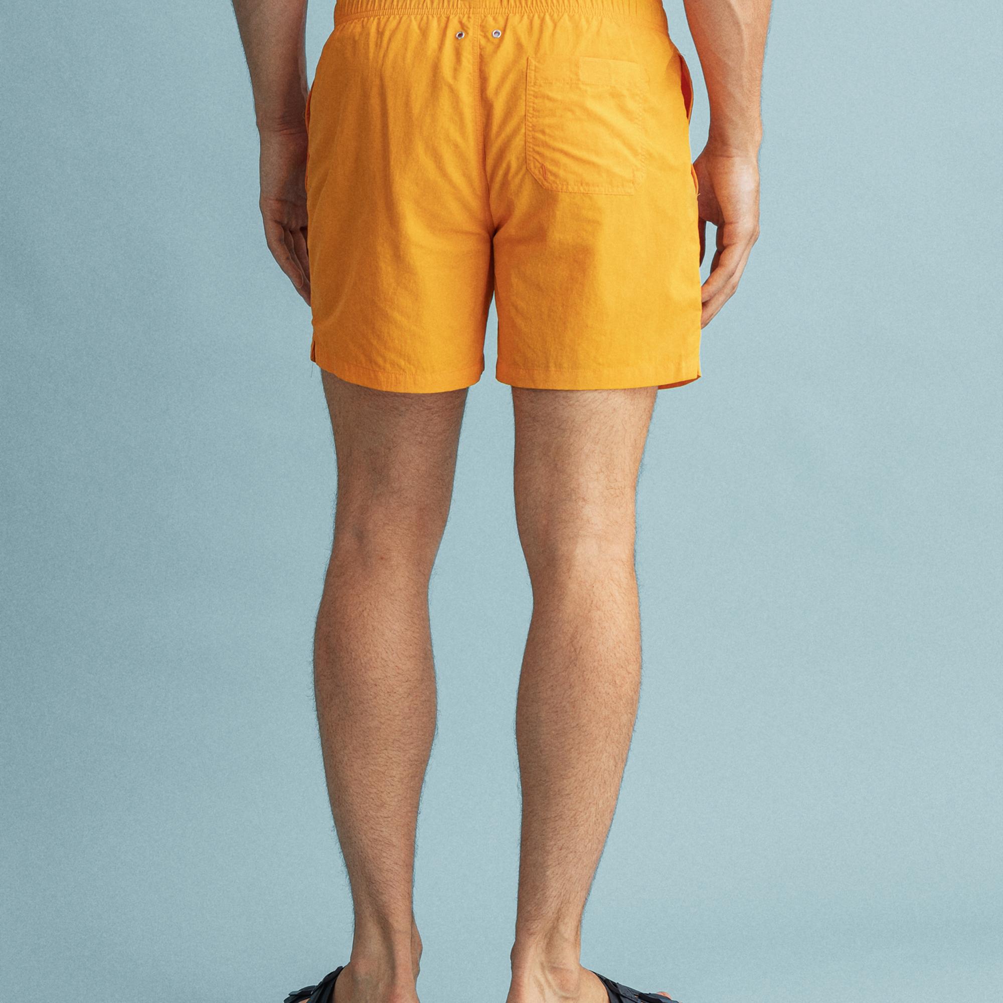 GANT Erkek Turuncu Classic Fit Mayo Şort