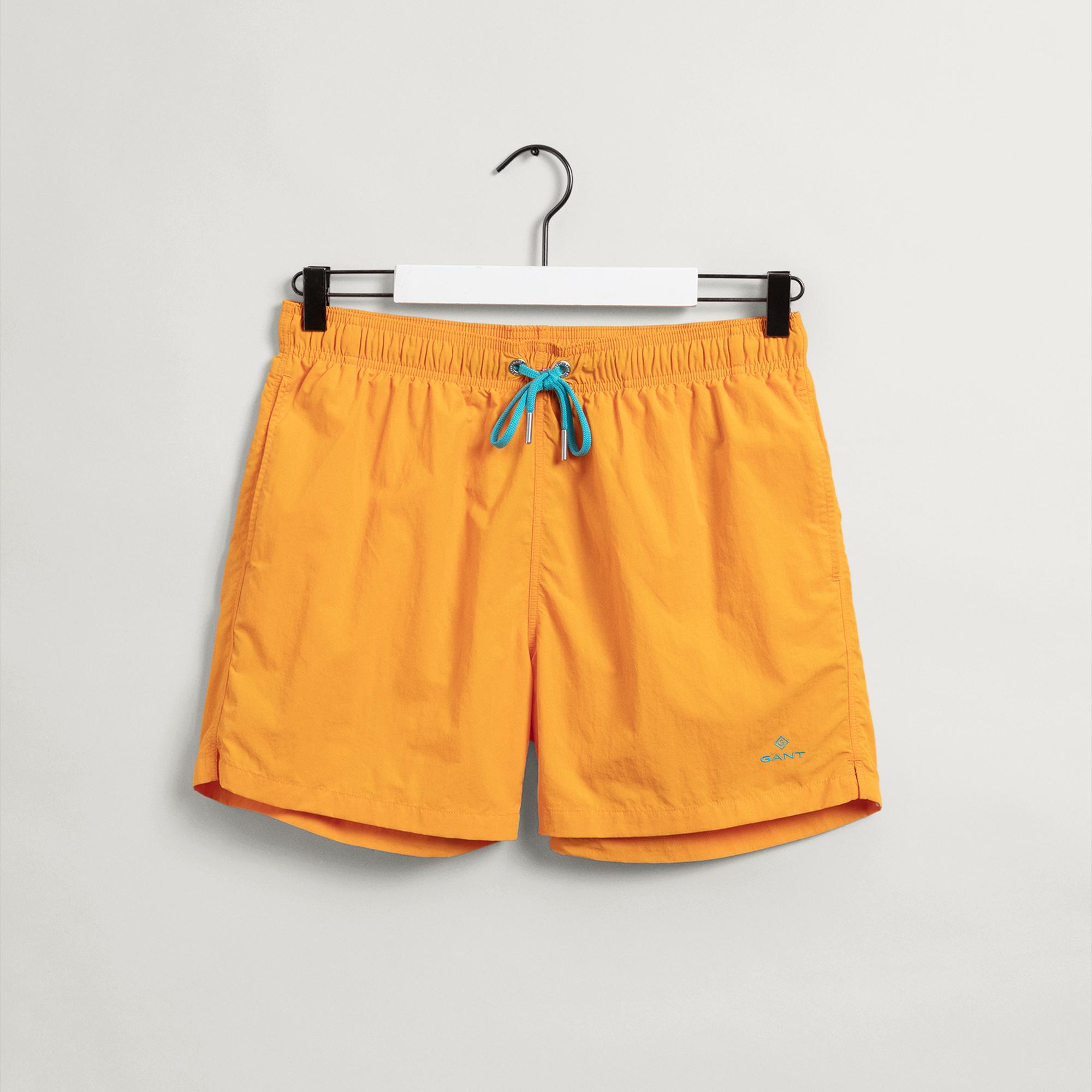 GANT Erkek Turuncu Classic Fit Mayo Şort