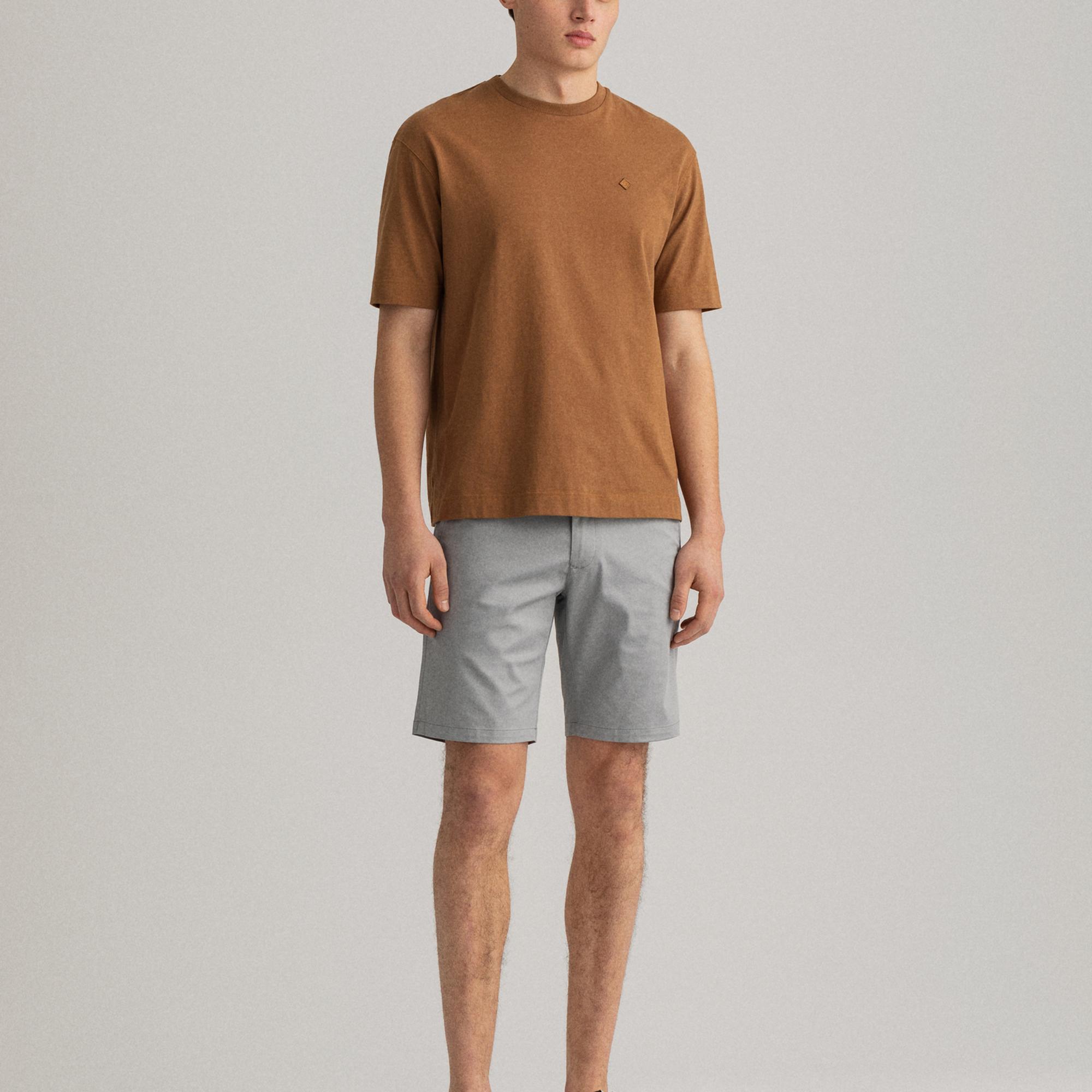 Gant Erkek Gri Slim Fit Şort