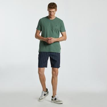  Nautica Erkek Yeşil Standart Fit T-Shirt