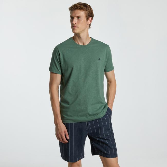  Nautica Erkek Yeşil Standart Fit T-Shirt