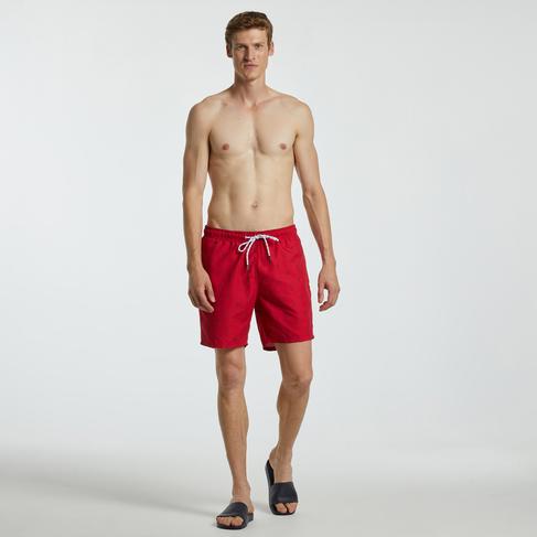  Nautica Erkek Kırmızı Desenli Mayo Şort