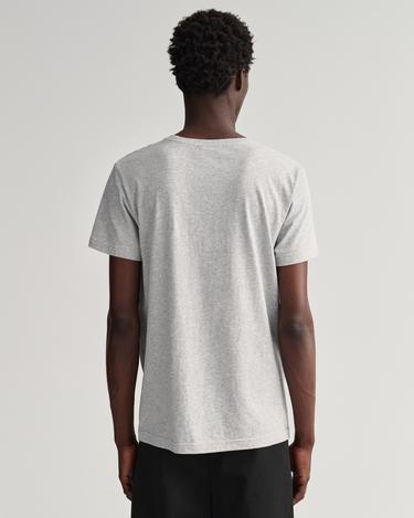  GANT Erkek Gri Regular Fit Bisiklet Yaka  T-shirt