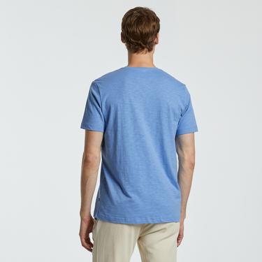  Nautica Erkek Mavi V-Yaka T-Shirt