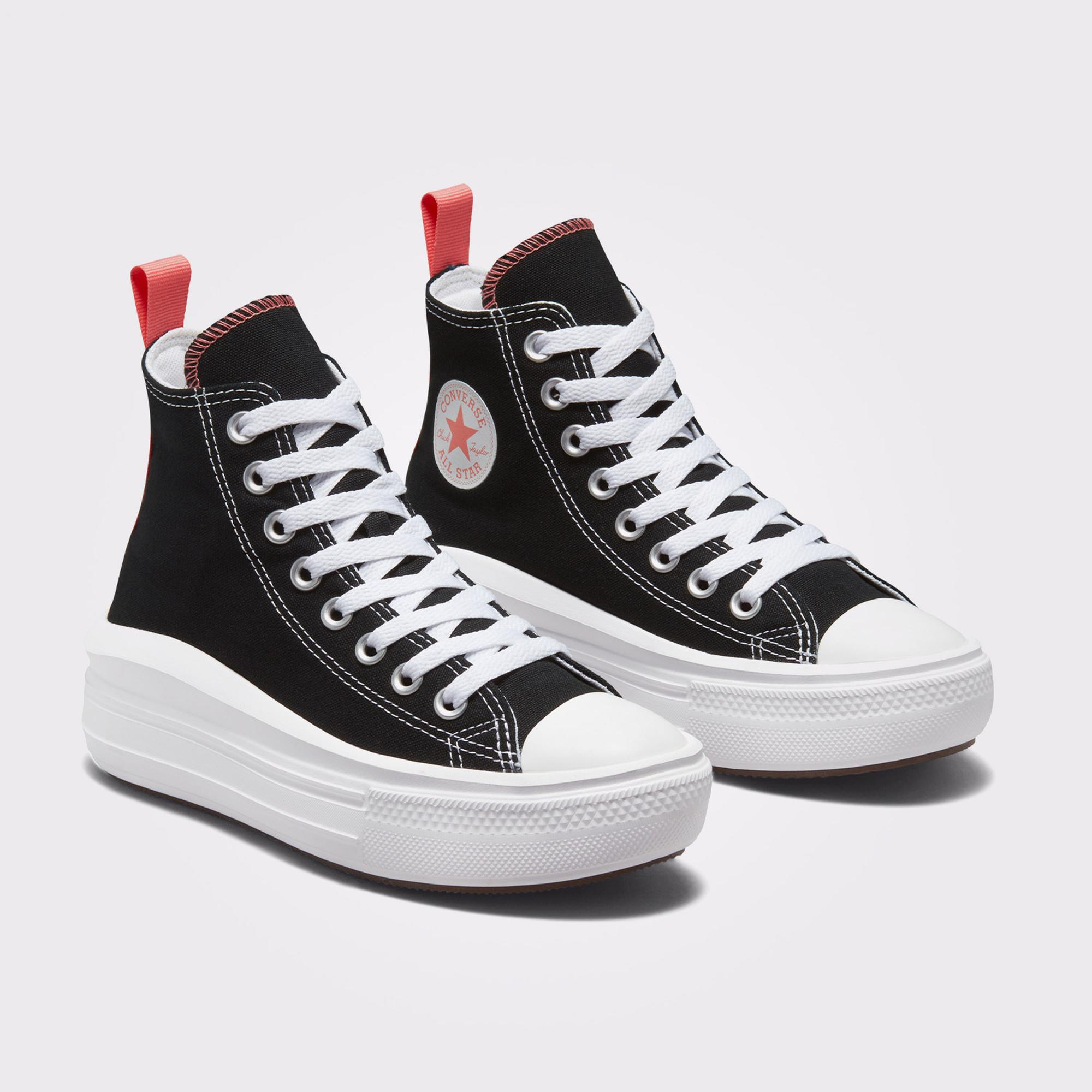 Converse Chuck Taylor All Star Move Çocuk Siyah Platform Sneaker