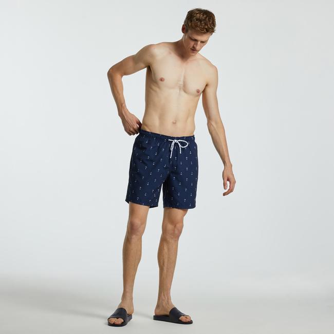  Nautica Erkek Lacivert Desenli Mayo Şort