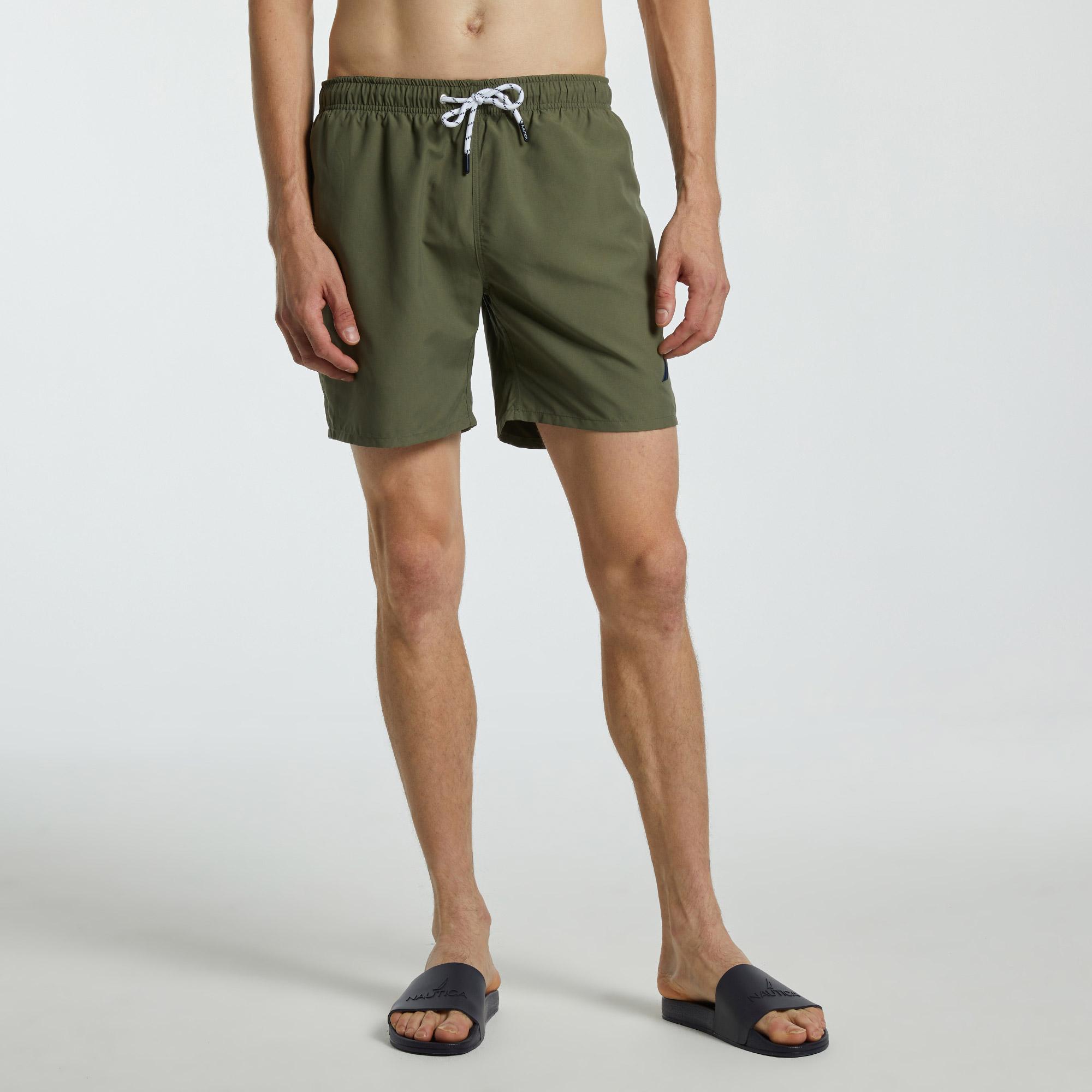 Nautica Erkek Haki Regular Fit Deniz Şortu