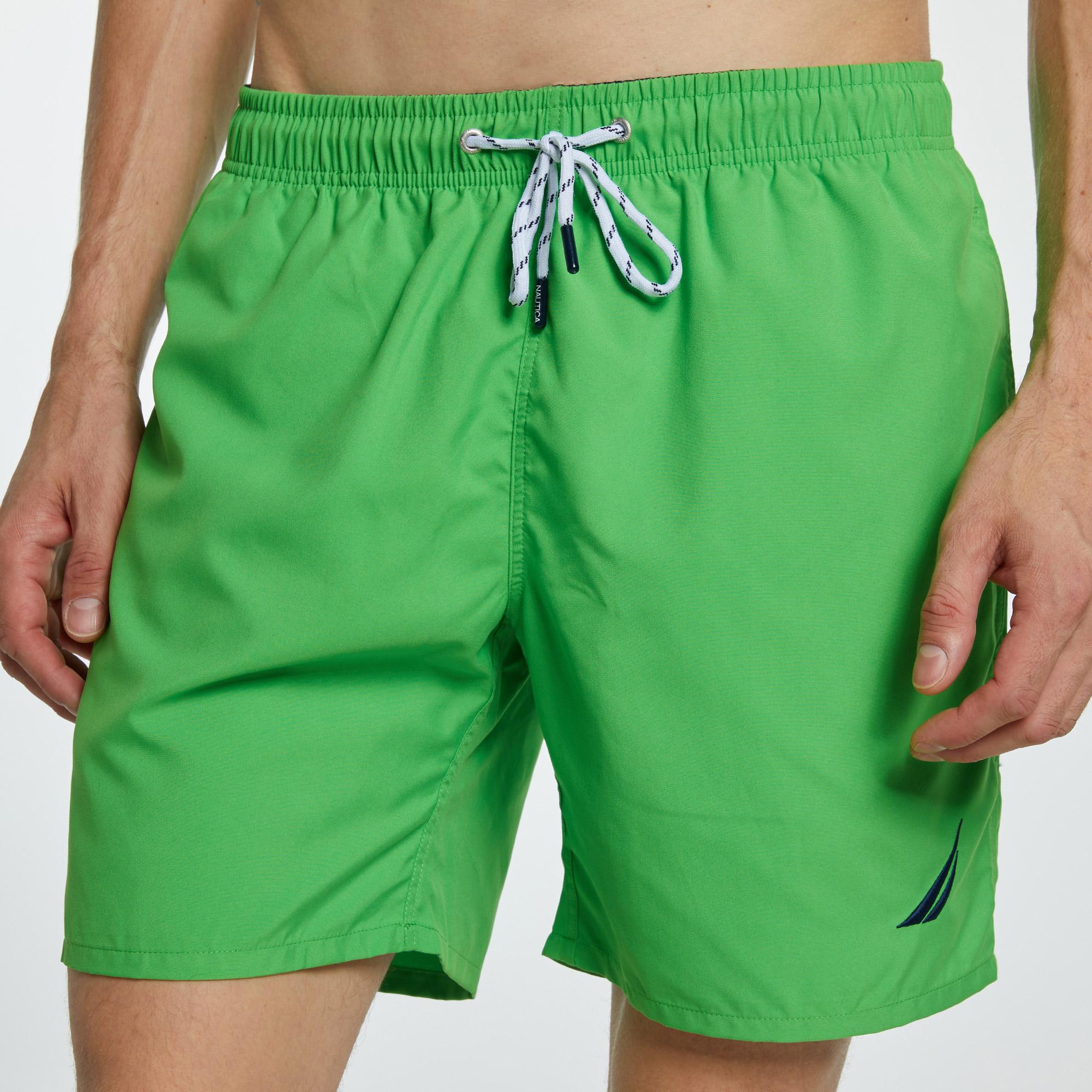 Nautica Erkek Yeşil Regular Fit Deniz Şortu