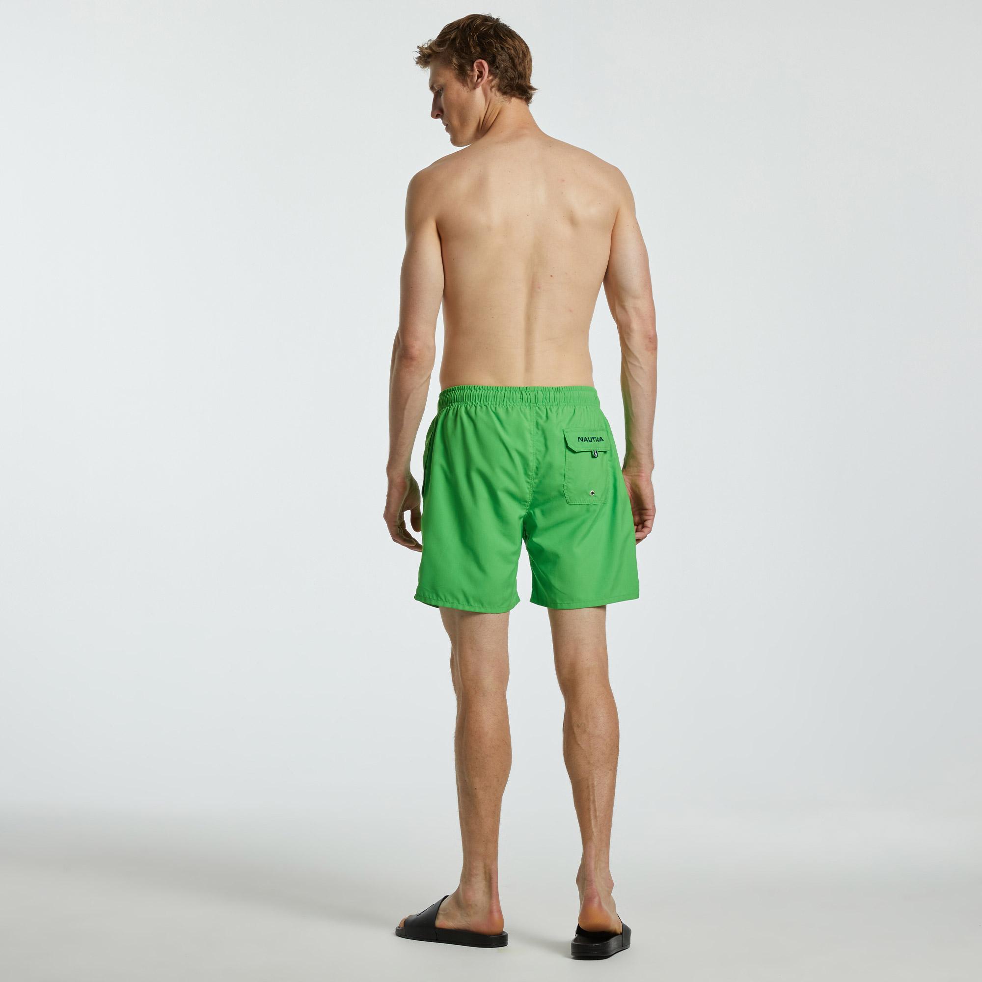 Nautica Erkek Yeşil Regular Fit Deniz Şortu