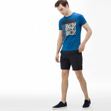  Erkek Slim Fit Lacivert Bermuda Şort