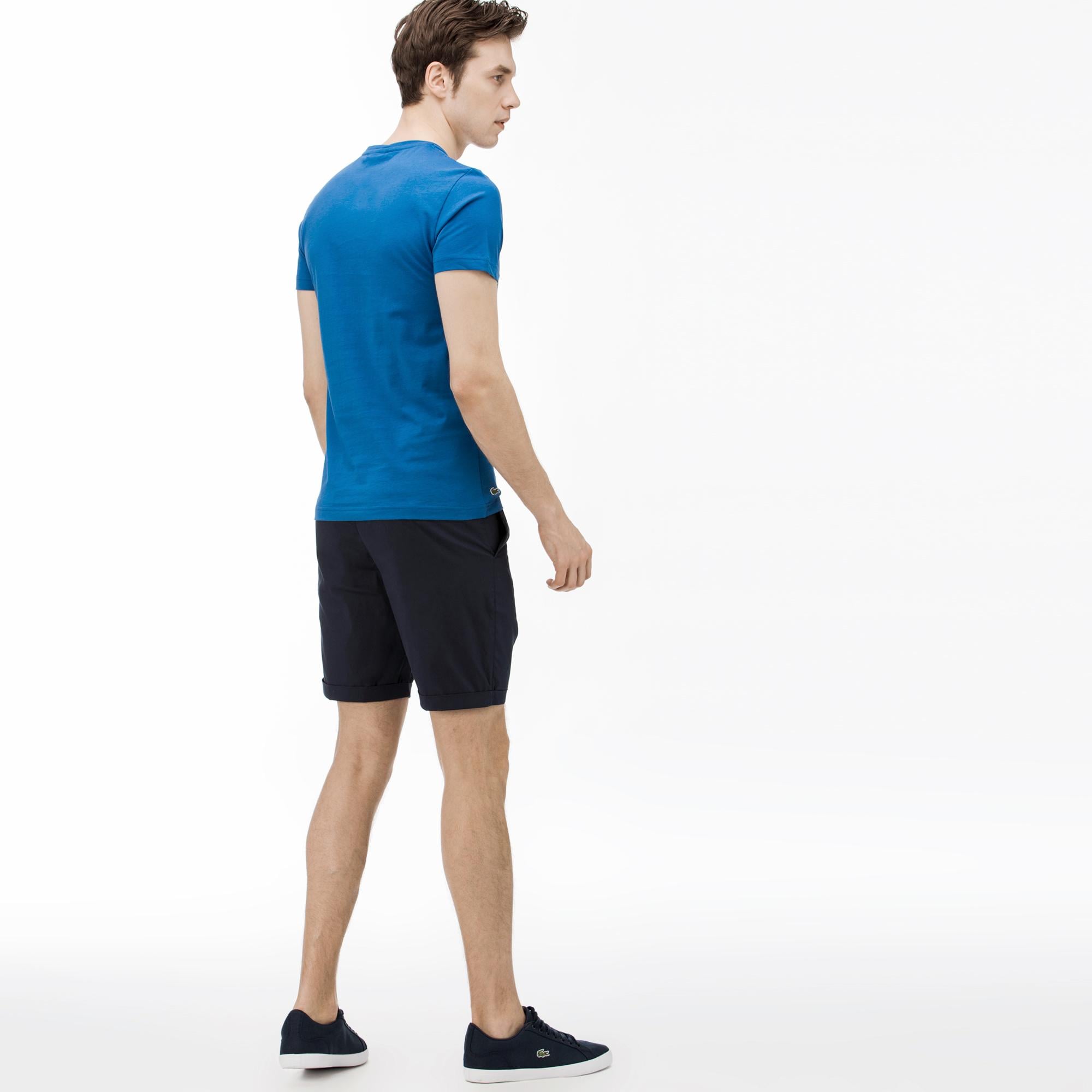 Erkek Slim Fit Lacivert Bermuda Şort