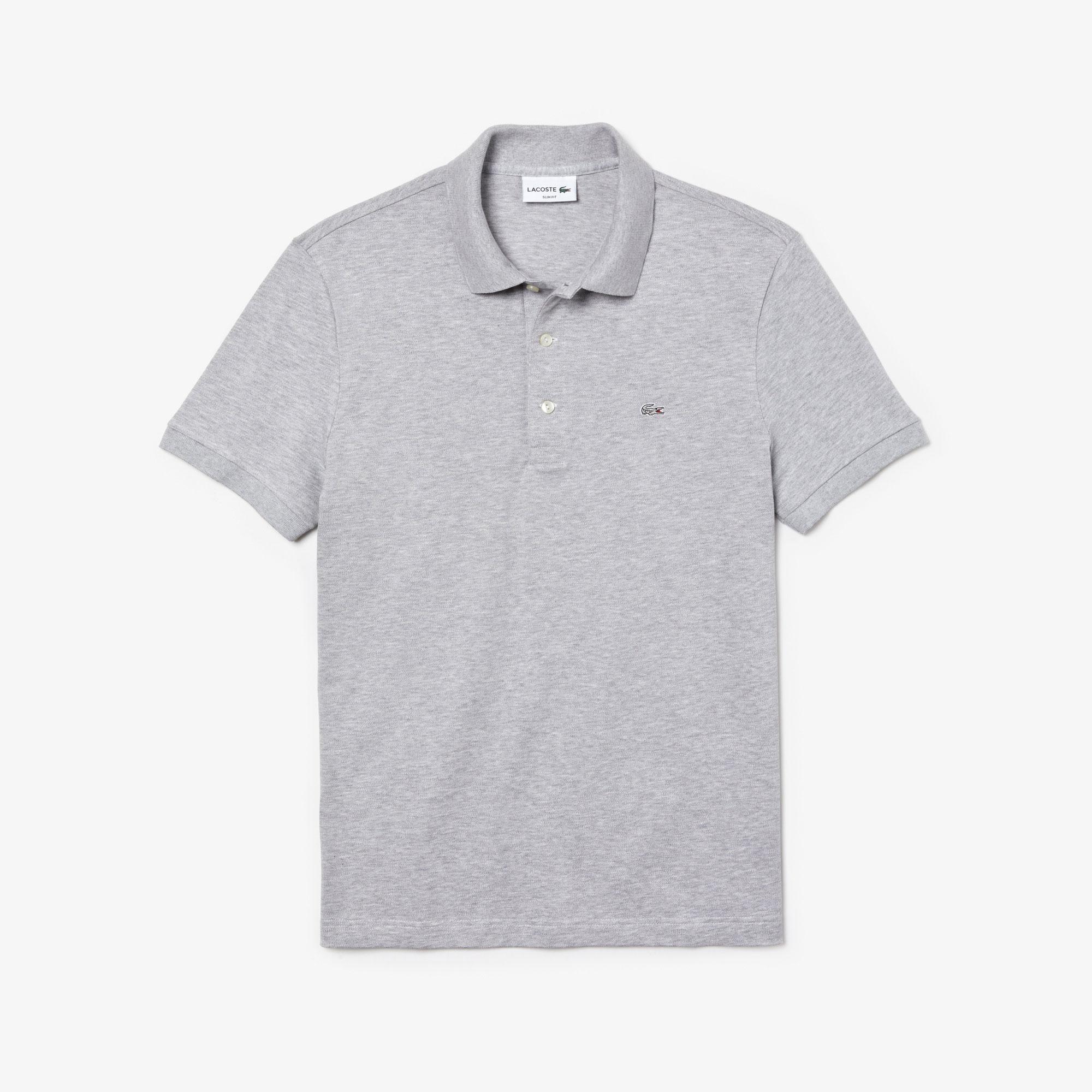 Lacoste Erkek Slim Fit Gri Polo