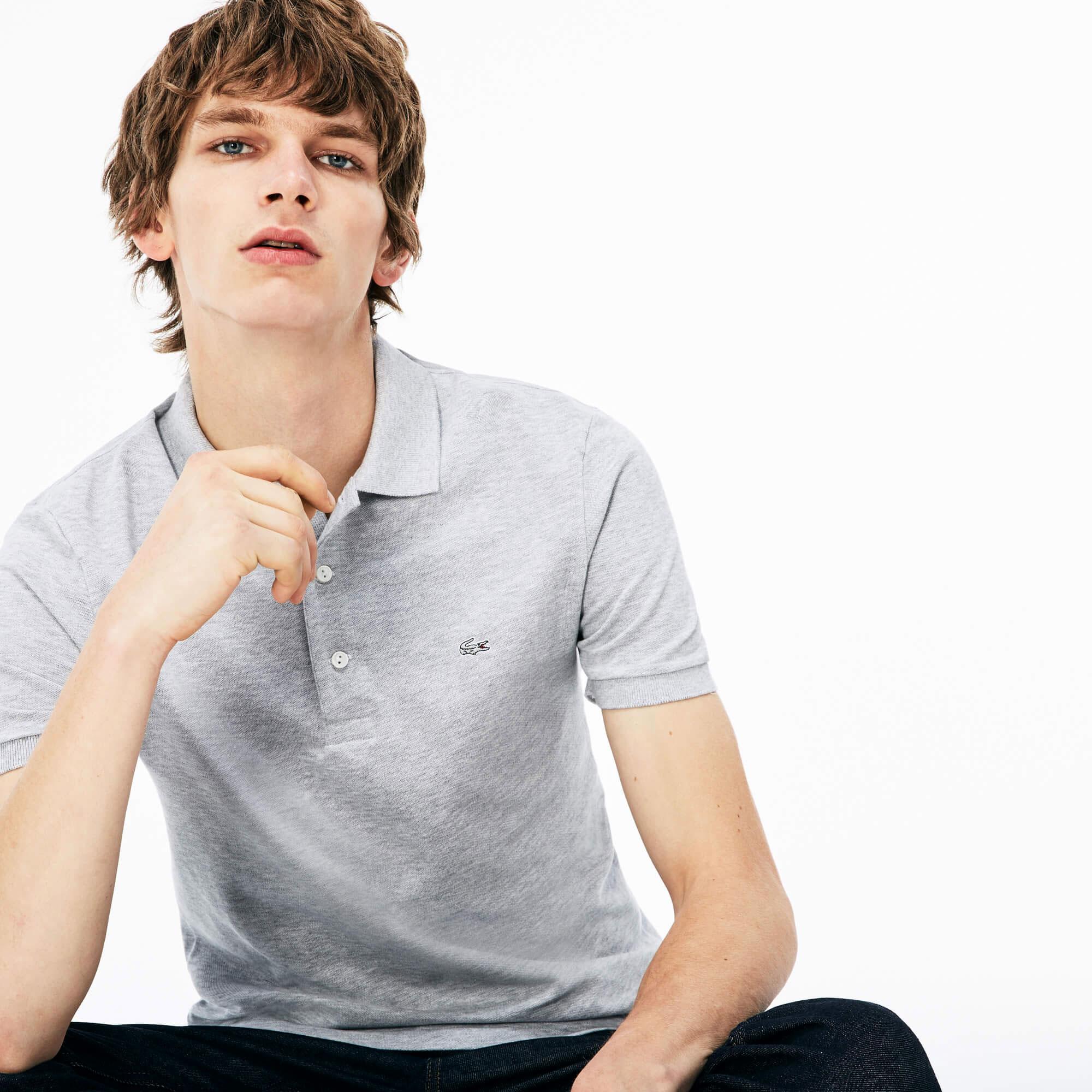 Lacoste Erkek Slim Fit Gri Polo