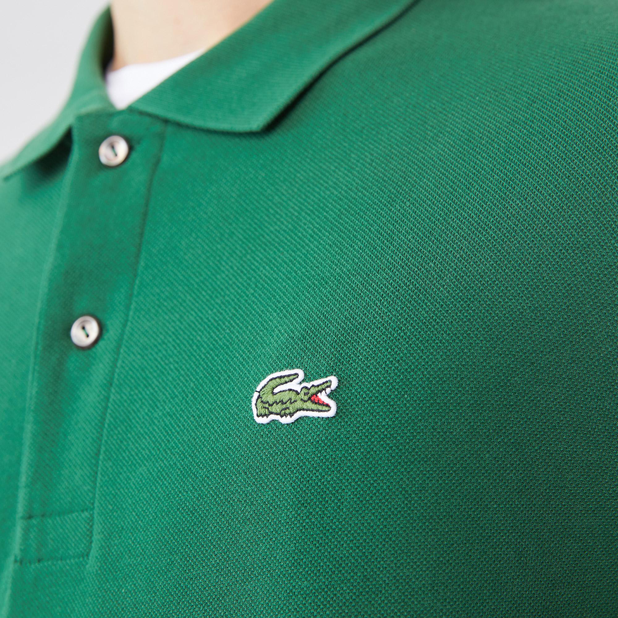 Lacoste Erkek Classic Fit Uzun Kollu Yeşil L1212 Polo