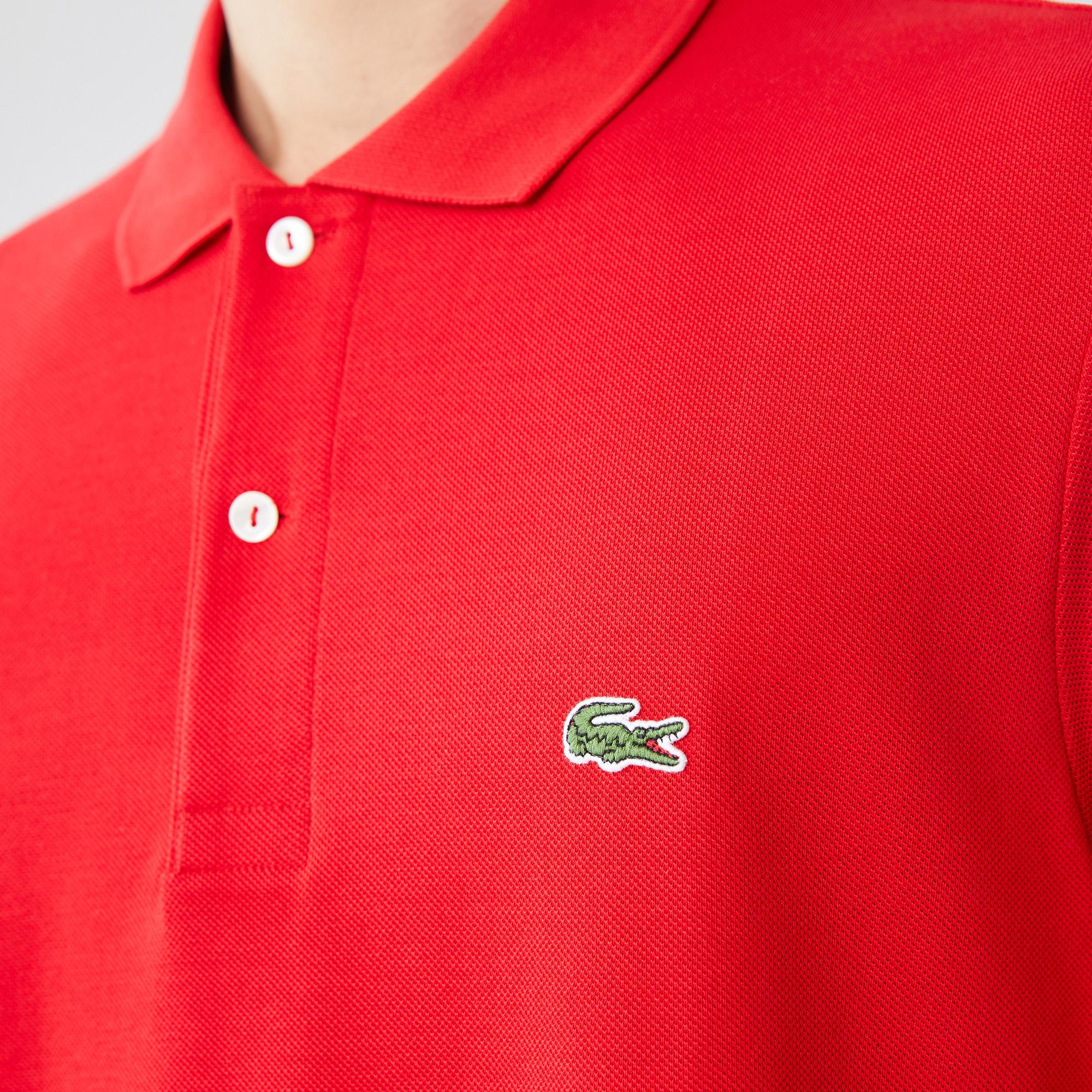 Lacoste Erkek Classic Fit Uzun Kollu Kırmızı L1212 Polo